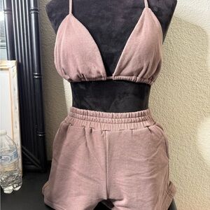 SHEIN Mauve Two-Piece Set